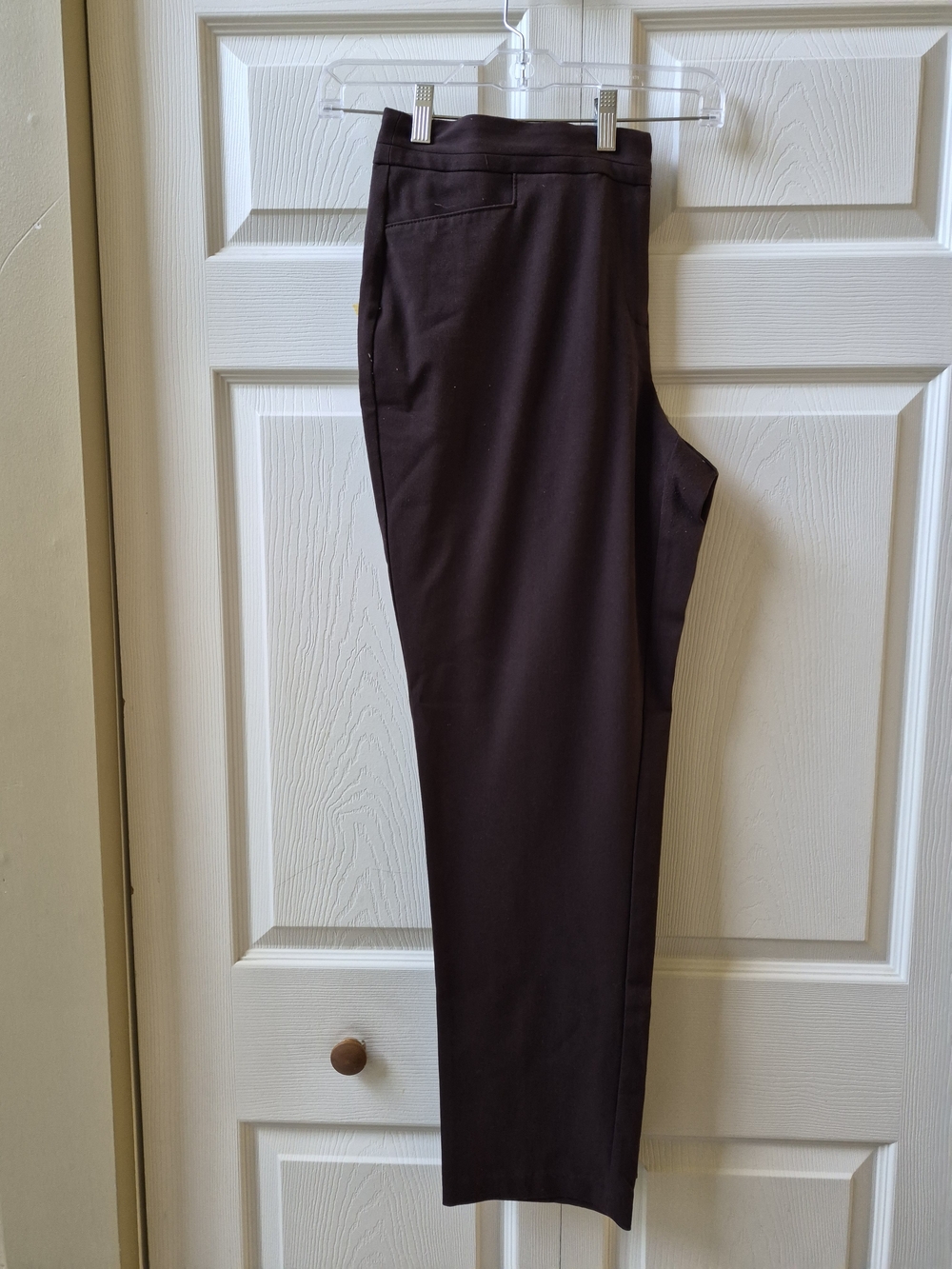 Rafaella Straight Dress Trousers in Dark Brown